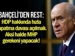 Bahçeli, HDP hakkında hızla kapatma davası açılmasını istedi