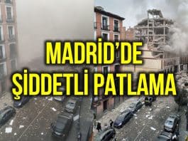 Madrid de şiddetli bir patlama meydana geldi