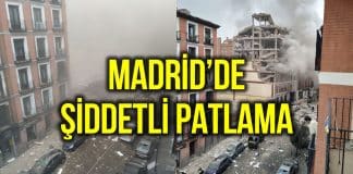 Madrid de şiddetli bir patlama meydana geldi