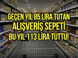 Market alışverişinde yıllık değişim: 85 liralık sepet 113 liraya çıktı!
