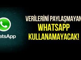 Verilerini Facebook ile paylaşmayanlar WhatsApp kullanamayacak!