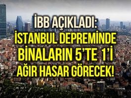 istanbul depreminde bina hasar