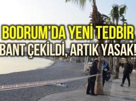 bodrum sahil park yasak