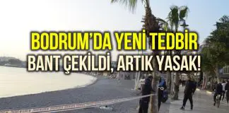 Bodrum’da yeni corona virüsü tedbirleri: Artık yasak! bodrum sahil park yasak
