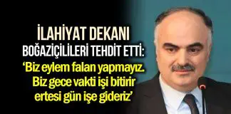 Trakya Üniversitesi İlahiyat Dekanı, Boğaziçi öğrencilerini ölümle tehdit etti! Trakya Üniversitesi İlahiyat Dekanı, Boğaziçi öğrencilerini tehdit etti!