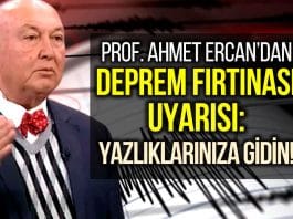 ahmet ercan deprem fırtınası