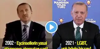 2002’de “Eşcinsellerin yasal güvence altına alınmaları şart” diyen Erdoğan, “LGBT, yok böyle bir şey” dedi