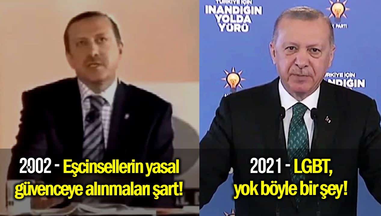 2002 Eşcinsellerin yasal güvence altına alınmaları şart diyen Erdoğan, LGBT, yok böyle bir şey dedi