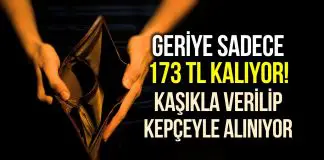 Ekonomik krizin boyutu: Sadece gıda harcaması düşülünce asgari ücretliye 173 TL kalıyor! Sadece aylık gıda harcaması düşüldüğünde asgari ücretliye 173 TL kalıyor!