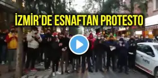 İzmir’de esnaf sokağa döküldü: Hınca hınç kongreler yapılırken biz niye kapalıyız?