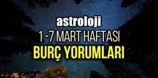 Astroloji: 1 – 7 Mart 2021 haftalık burç yorumları Astroloji: 1 - 7 Mart 2021 haftalık burç yorumları