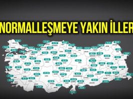 normalleşmeye yakın iller