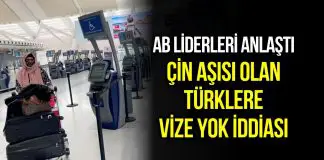 Covid aşısında Türkiye’ye kötü haber: Çin aşısı olana AB vizesi yok iddiası avrupa Çin aşısı olan türklere AB vizesi yok