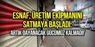 Esnaf, üretim için kullandığı malzemeleri satışa çıkardı! Esnaf, üretim için kullandığı malzemeleri satışa çıkardı!