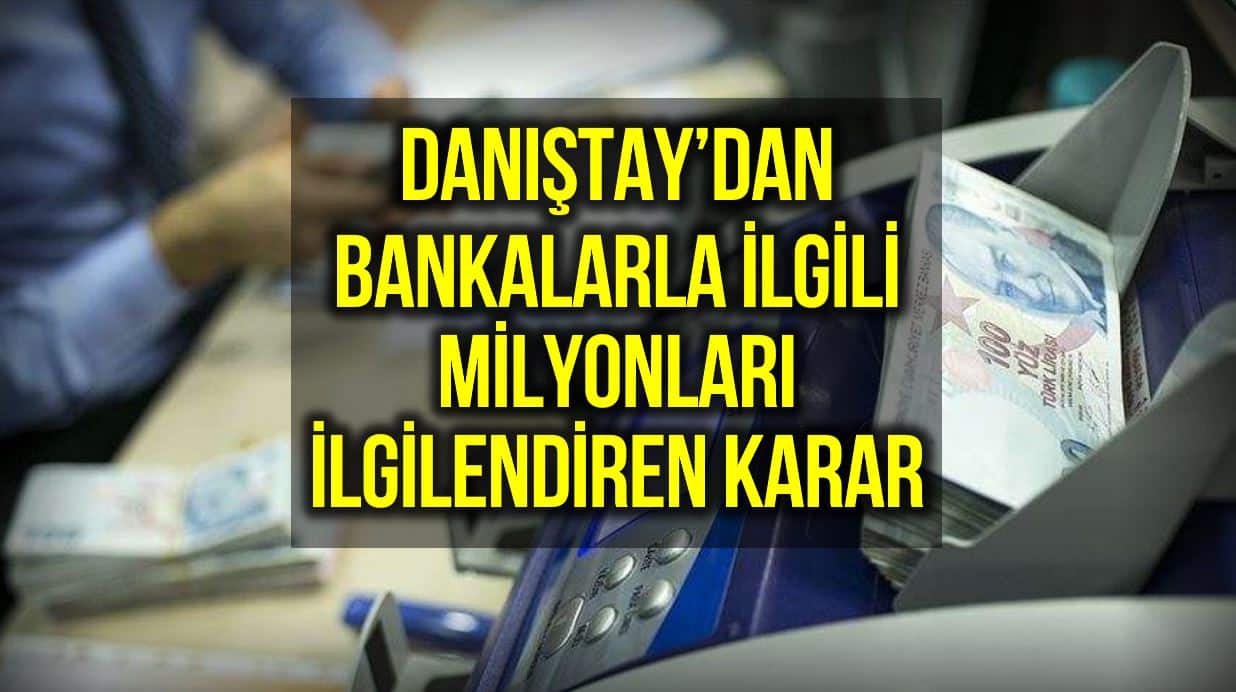 danıştay bankalar hesap işletim ücreti