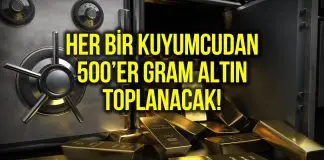 Kuyumculardan 500’er gram altın toplanacak, kamu bankalarında birikecek Kuyumculardan 500 er gram altın toplanacak