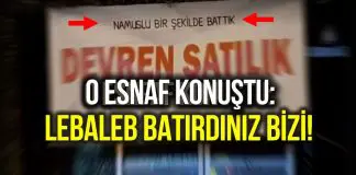 Namuslu bir şekilde battık yazısı asan esnaf konuştu: Lebaleb batırdınız bizi! Lebaleb batırdınız bizi!