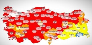 Cumhurbaşkanı Erdoğan, Türkiye renk haritasını paylaştı!