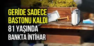 Üsküdar’da 81 yaşındaki yurttaş bankta otururken tabancayla intihar etti