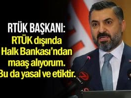 rtük başkanı maaş