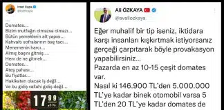 AKP’li Ali Özkaya’nın İzzet Çapa’ya verdiği domates yanıtı gündem oldu izzet çapa domates