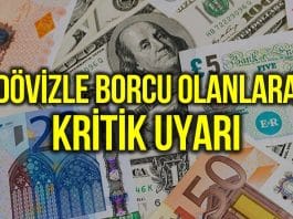 Dolar Euro borcu