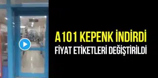 A101 kepenk indirip fiyat etiketlerini değiştirdi!