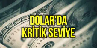 Dolar/TL (USD TRY) yeniden kritik seviyeye yükseldi! Dolar