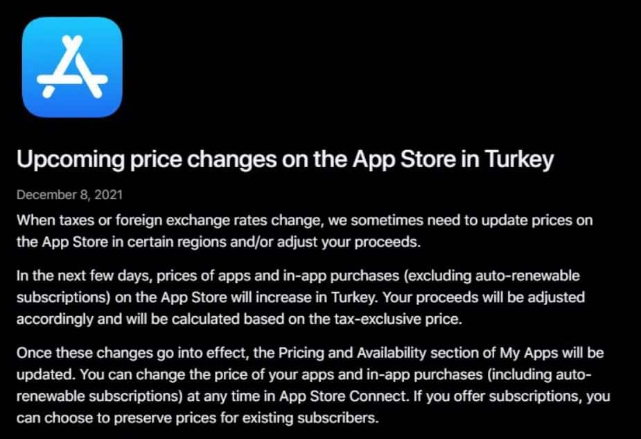 app store turkey