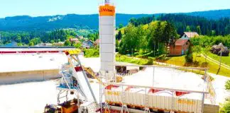 Beton santrali: Yapı malzemeleri üretimi için kullanılan ekipmanlar beton santrali