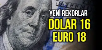 Dolar 16 lirayı, Euro 18 lirayı geçerek rekor kırdı! dolar