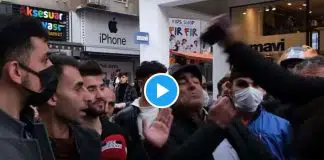 Sokak röportajında gerilim: ‘Telefonunu çıkar’ diyen adamın ağzına telefonu soktu! telefonu