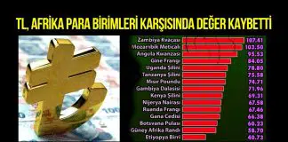 Türk Lirası, Afrika para birimleri karşısında da değer kaybetti! Türk Lirası afrika