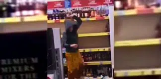 10 bin sterlin değerindeki yüzlerce içki şişesini 5 dakikada parçaladı! 10 bin sterlin