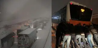 Gaziantep ve Şanlıurfa’da kar nedeniyle vatandaşlar yollarda mahsur kaldı! gaziantep