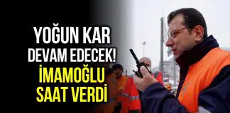 İstanbul’da yoğun kar yağışı devam edecek: İmamoğlu saat verip uyardı! İmamoğlu