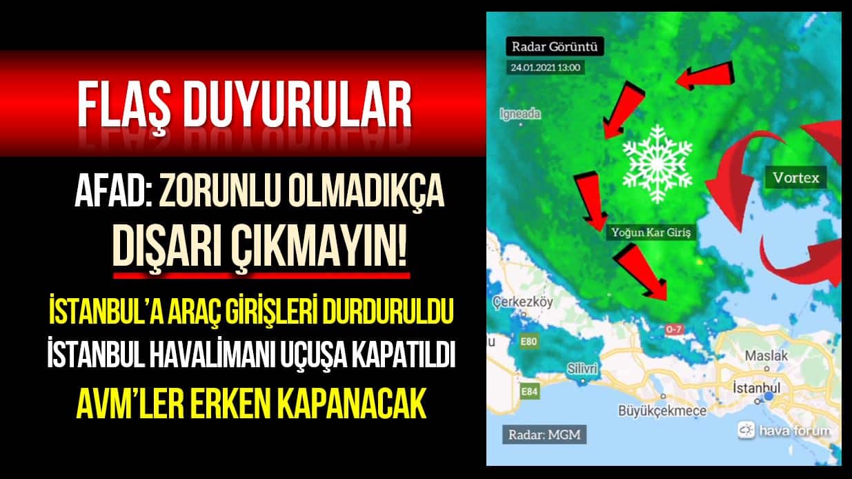 İstanbul uyarı