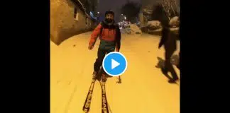 Avcılar’dan Firuzköy’e kayak yaparak gitti! kayak