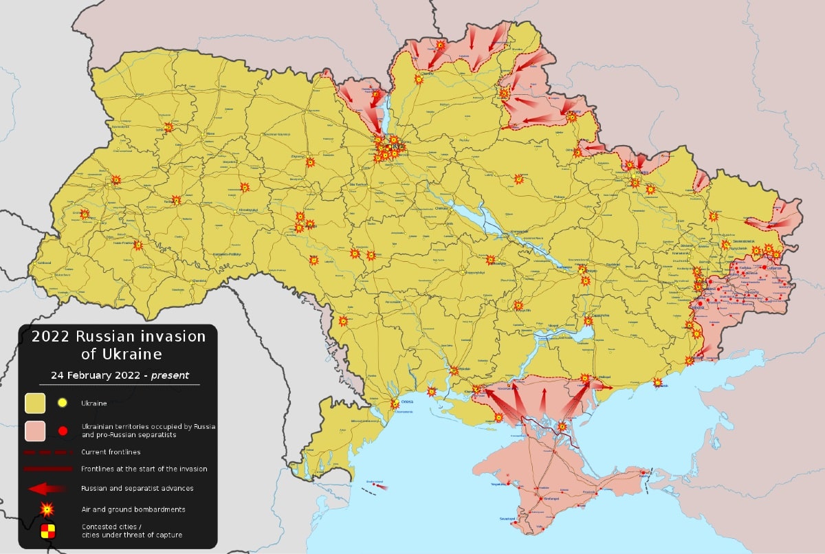 ukrayna savaş haritası