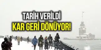 Tarih verildi: İstanbul’a Ocak ayındaki kar yağışı geri dönüyor! istanbul kar
