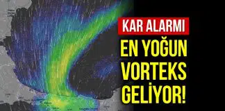 İstanbul kar alarmı: En yoğun vorteks geliyor! istanbul kar alarmı