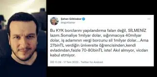 Şahan Gökbakar’dan KYK borçları tepkisi: Yapılandırma falan değil, silmeniz lazım! KYK borçları