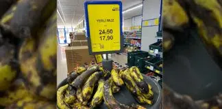 Çürümüş muz indirimle 17,90 TL’ye satılıyor! çürümüş muz