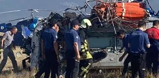 Marmaris’e giden yangın söndürme helikopteri düştü Yangın Helikopteri