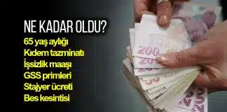 Yeni asgari ücret ile hangi ödemeler ne kadar olacak? Yeni asgari ücret
