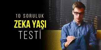 10 soruluk Zeka Yaşı Testi: Yüzde 99 doğru çıkıyor! Zeka Yaşı Testi