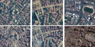 Depremden önce ve sonrasını gösteren yeni uydu görüntüleri deprem uydu görüntüleri