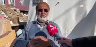Depremzede vatandaş: “Partimi sorarsan AKP’liyim. Bir damla su veren, kefen veren olmadı” partimi sorarsan akp