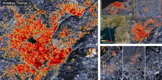NASA uydu görüntüleri, deprem hasarının boyutlarını gözler önüne serdi! NASA uydu deprem