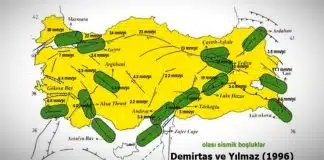 1996’da yayınlanan sismik boşluk haritası bugün bize ne anlatıyor? sismik boşluk